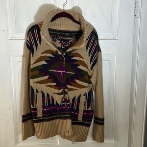 Eddie Bauer sweater, multi color, size large